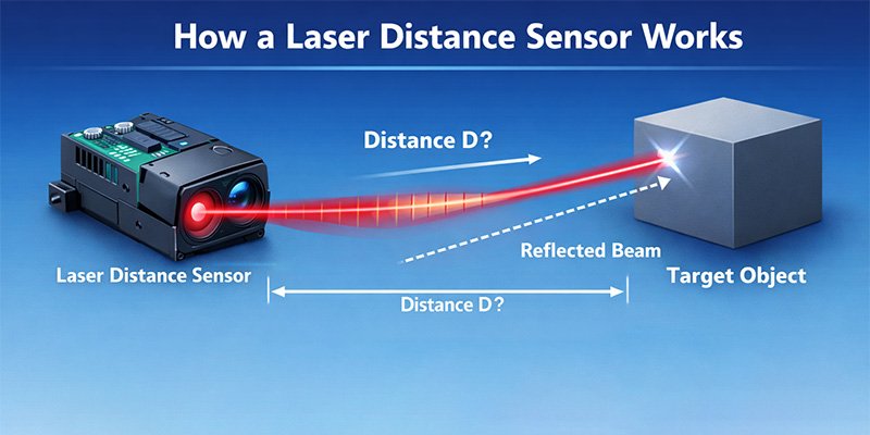 How does laser distance measurement work