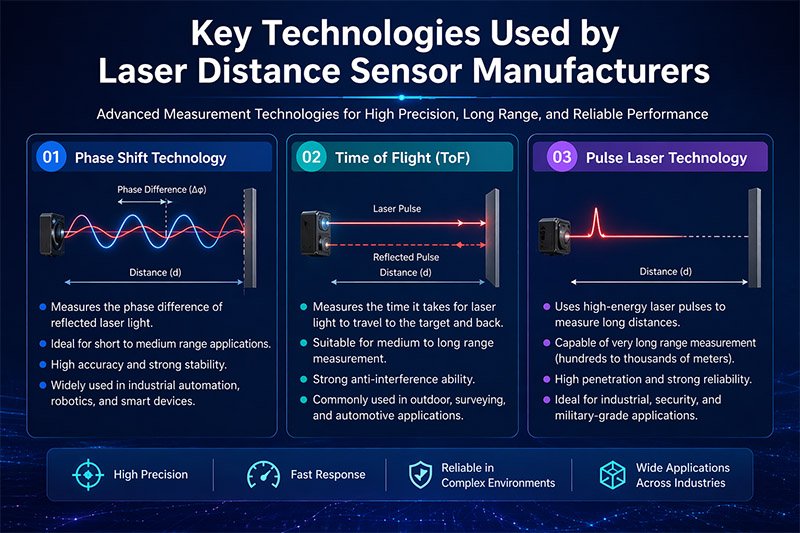 Key Technologies Used by Laser Distance Sensor Manufacturers Key Technologies Used by Laser Distance Sensor Manufacturers