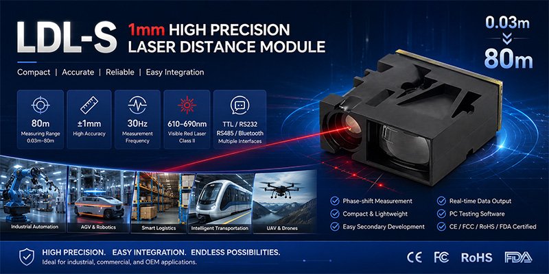 ldl-s High Accuracy Laser Distance Module for Industrial Integration