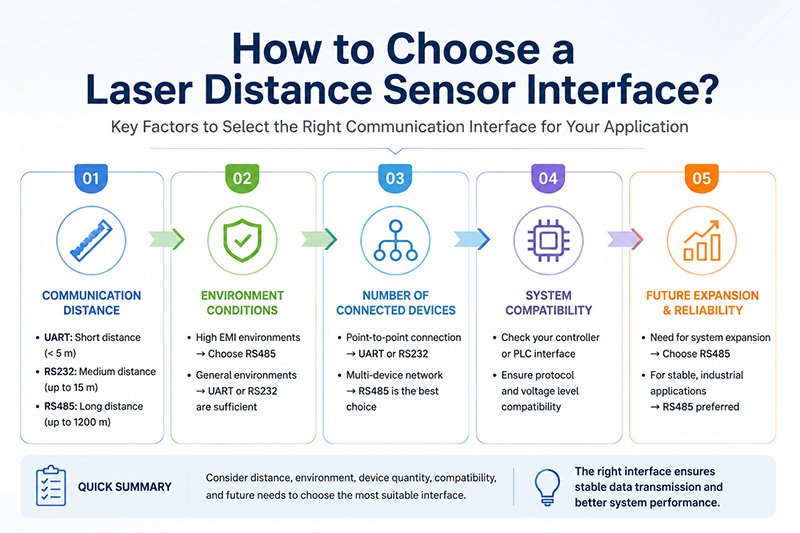 How to Choose a Laser Distance Sensor Interface How to Choose a Laser Distance Sensor Interface