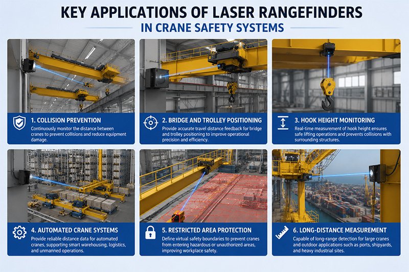 Key Applications of Laser Rangefinders in Crane Safety Systems Key Applications of Laser Rangefinders in Crane Safety Systems