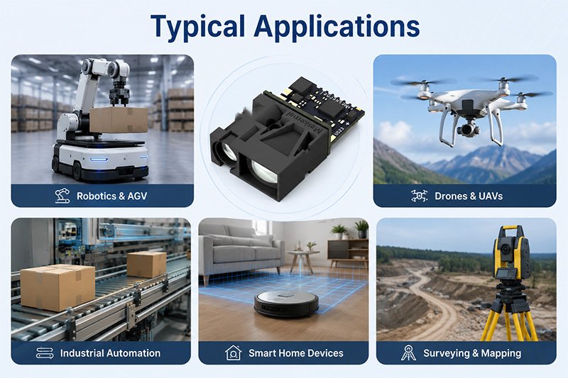 laser distance sensor I2C Typical Applications laser distance sensor I2C Typical Applications
