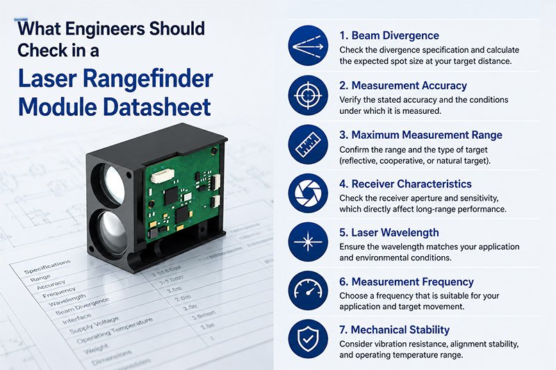What Engineers Should Check in a Laser Rangefinder Module Datasheet What Engineers Should Check in a Laser Rangefinder Module Datasheet
