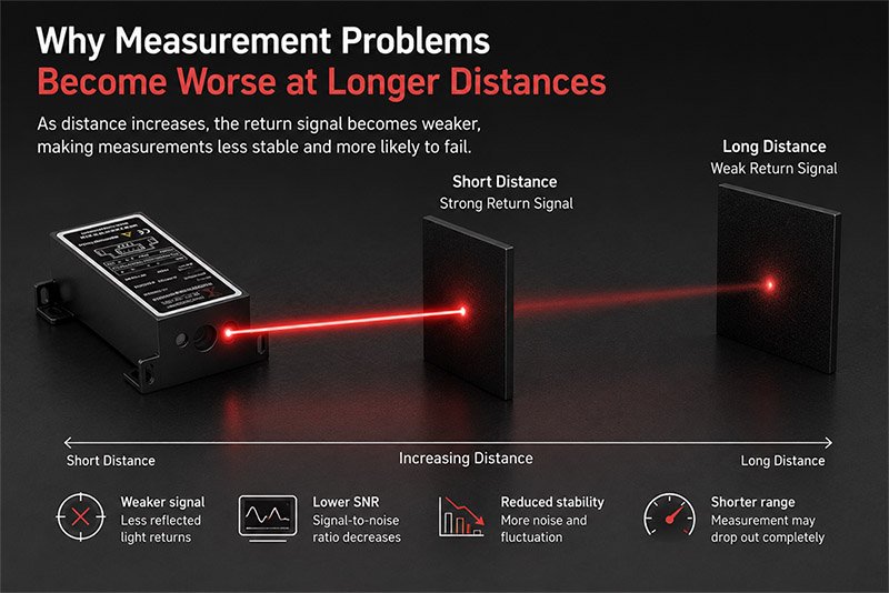 Why Measurement Problems Become Worse at Longer Distances Why Measurement Problems Become Worse at Longer Distances