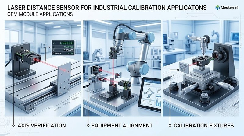 Industrial calibration applications using laser distance measurement Industrial calibration applications using laser distance measurement