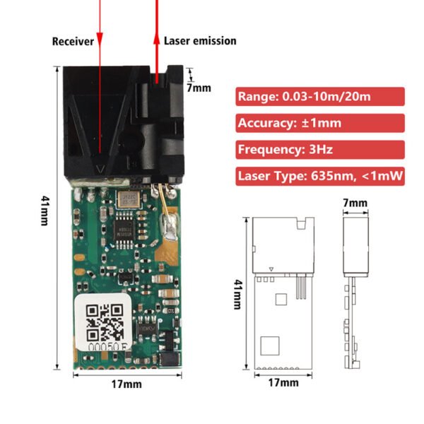 LDL 1mm High Precision Laser Distance Sensor - Image 4