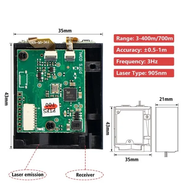 PTFH 500Hz High frequency Laser Sensor - Image 5