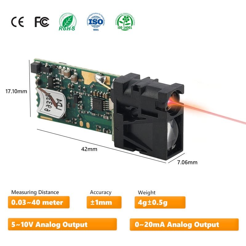 LDL 20Hz High Accuracy Laser Distance sensor - Meskernel