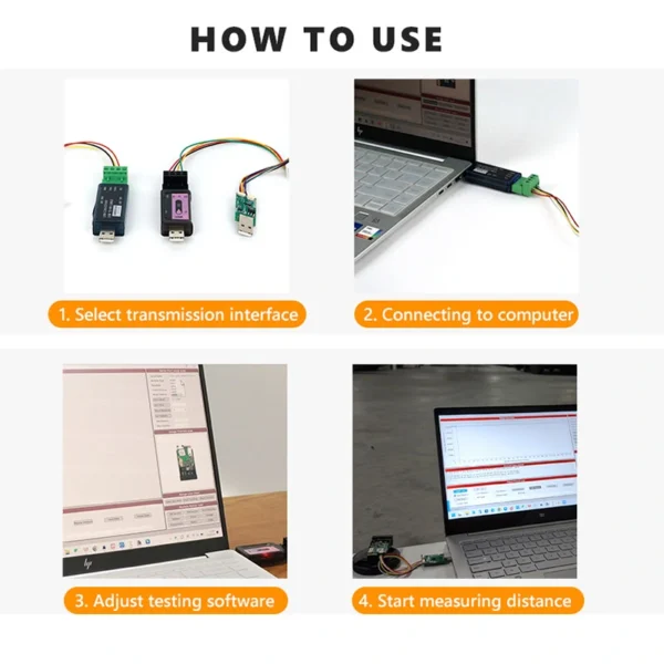 how to use laser distance sensor