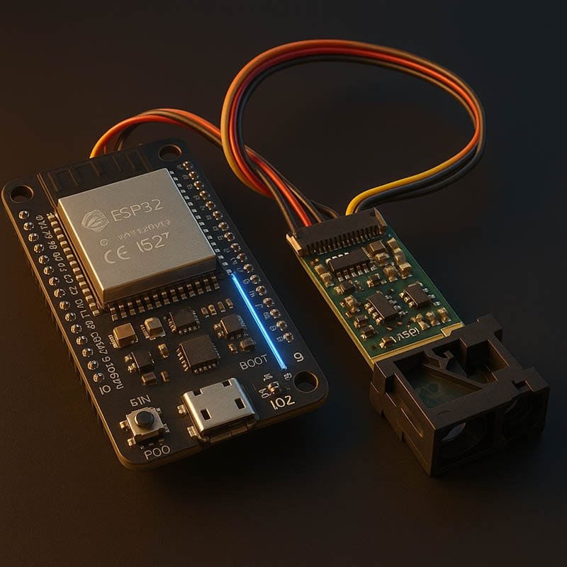 ESP32 Laser-Abstandssensor ESP32 laser distance sensor