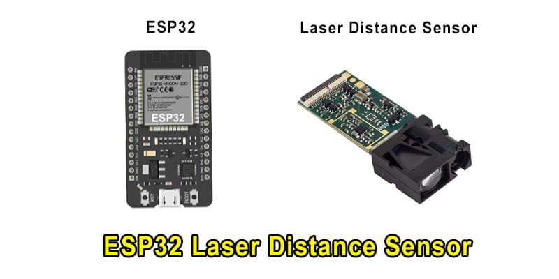 ESP32 Laser-Abstandssensor ESP32 laser distance sensor