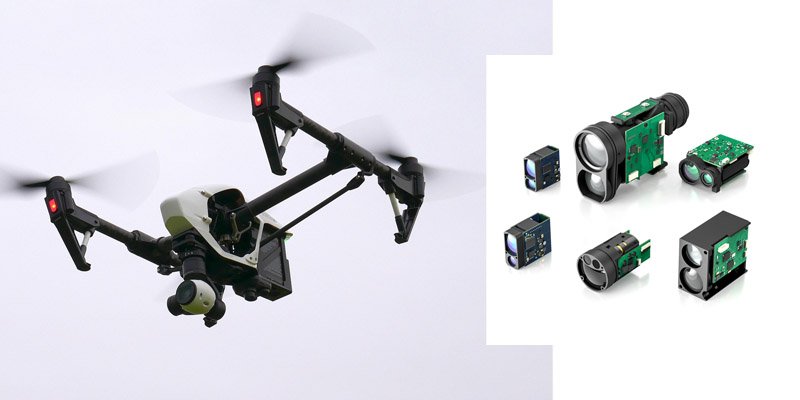 1D Laser lidar sensor for drone