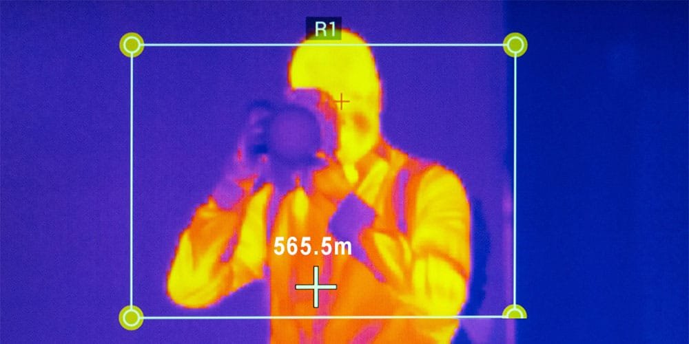 Laser rangefinder integrated with thermal imaging