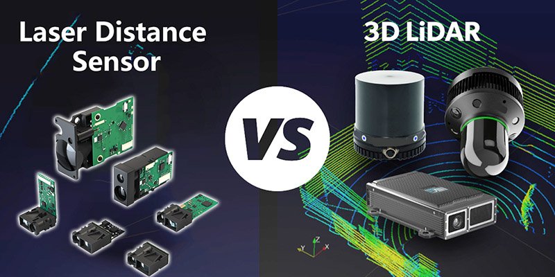laser distance sensor vs 3d lidar