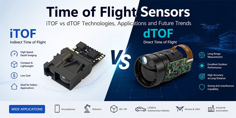 Time of Flight Sensors iTOF and dTOF Technologies